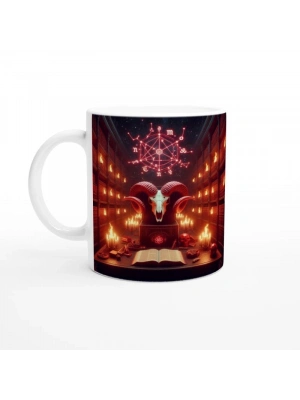 Koç Burcu Baskılı Kahve Kupası - Zodyak Kütüpanesi Vs3