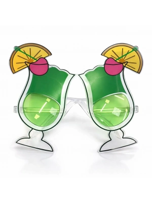 Kokteyl Bardak Parti Gözlüğü Yeşil Renk