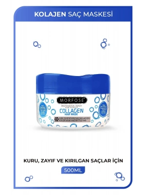 Kolajen Saç Maskesi 500 ML - Zayıf ve Kırılgan Saçlar İçin - mrfs