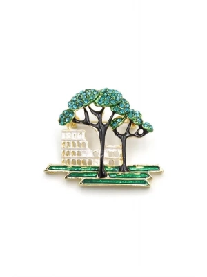 Kolezyum Broş - Yeşil