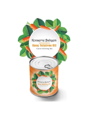 ®  Konserve Bahçem Evde Konservede Havuç Yetiştirme Büyütme Kiti