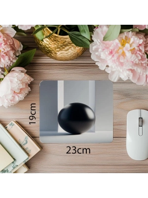 Kontrastlı Geometrik Mouse Pad Tasarımı - 19x23 cm 2 mm Dikdörtgen İthal Baskılı Mouse Pad