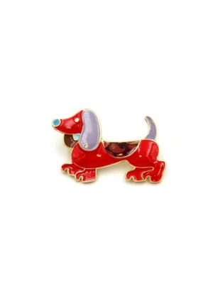 Köpek Broş - Kırmızı
