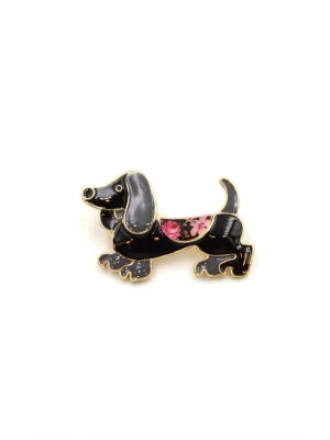Köpek Broş - Siyah