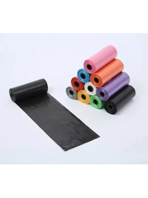 ® Köpek Dışkı Poşeti 4lü Düz Renk Set