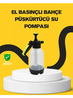 Köpük Püskürtücü 2 Litre Dayanıklı Manuel Basınçlı Yıkama Şişesi