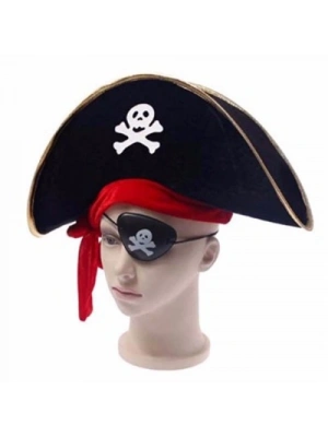 Korsan Şapka Göz Bandı Seti