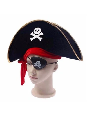 Korsan Şapka Göz Bandı Seti