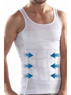 Korseli Erkek Atlet - 500 Beyaz