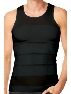 Korseli Erkek Atlet - 500 Siyah