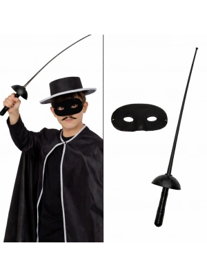 Kostüm Plastik Aksesuar Seti – Maske ve Kılıç (67 cm)