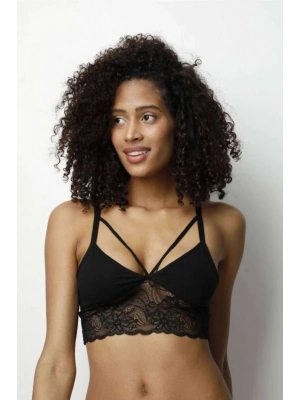 Kota 2 Adet Siyah Dantelli Büstiyer