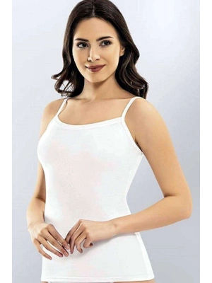 Kota Bayan İp Askılı Beyaz Atlet 6091