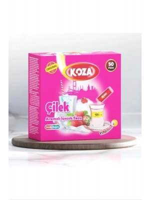 Koza Tek İçimlik Çilek Aromalı Toz İçecek 50li