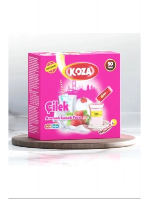 Koza Tek İçimlik Çilek Aromalı Toz İçecek 50li