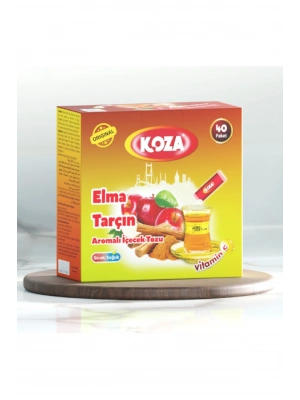 Koza Tek İçimlik Elma & Tarçın Aromalı Toz İçecek 40lı