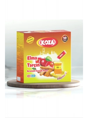 Koza Tek İçimlik Elma & Tarçın Aromalı Toz İçecek 40lı
