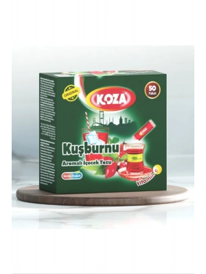 Koza Tek İçimlik Kuşburnu Aromalı Toz İçecek 50li
