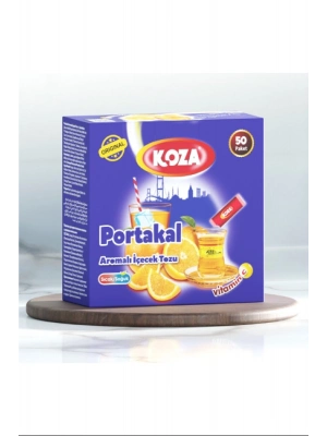 Koza Tek İçimlik Portakal Aromalı Toz İçecek 50li