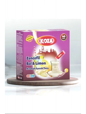 Koza Tek İçimlik Zencefil Bal Limon Aromalı Toz İçecek 40lı