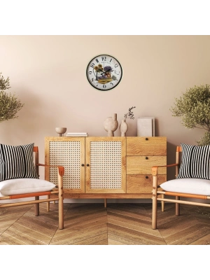 Krem Sunflower & Lavender 36 Cm Duvar Saati