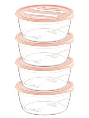 Krizma Yuvarlak Saklama Kabı 4 Lü No:1 Royaleks-ÇNK2153