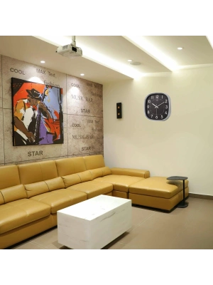 Krom 31 Cm Dekoratif Lüks Duvar Saati