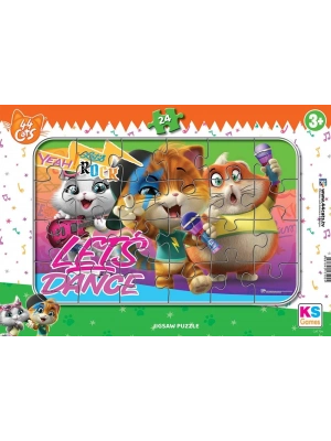 ® Ks Games 24 Parça Cats  Frame Puzzle