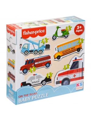 ®  KSFisherPriceBabyOnTheRoad6in1Puzzle