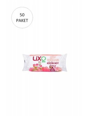 Küçük Boy Çöp Torbası 40 x 50 cm 30 Lu Rulo x 50 Paket = 1.500 Adet (Şeffaf)