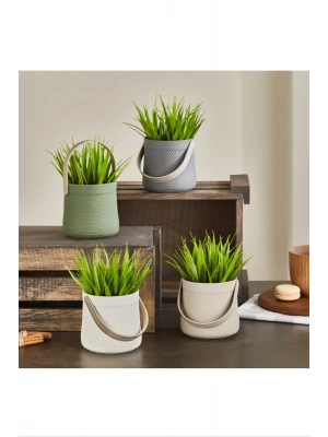 Kulplu Sepette Saz Model Çiçek Royaleks-5764