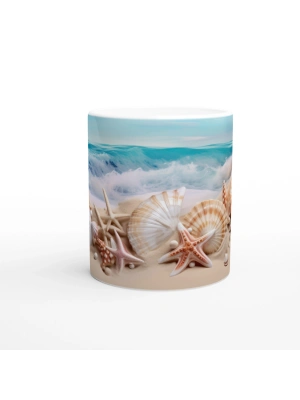 Kumlar Üzerinde Deniz Hazineleri Kupa Bardak