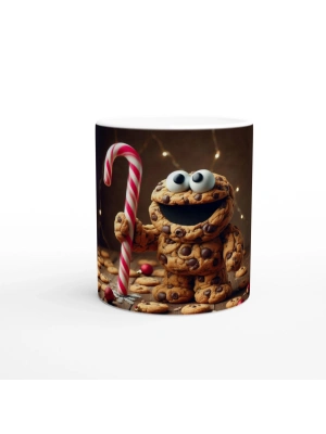 Kurabiye Canavarı Yılbaşı Partisi Temalı Çocuklara Özel Baskılı Kupa Bardak