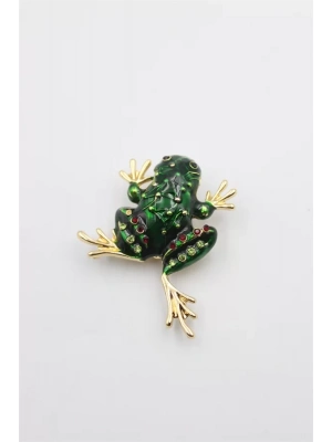 Kurbağa Broş - Yeşil