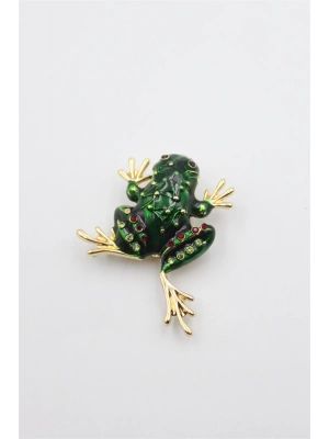 Kurbağa Broş - Yeşil