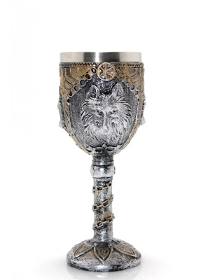 Kurt Büstü Tasarımlı Paslanmaz Çelik Kadeh Bardak