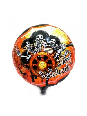 Kuru Kafalı Korsanlar Halloween Şekilli Folyo Balon 45 Cm