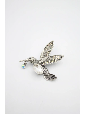 Kuş Broş - Gümüş