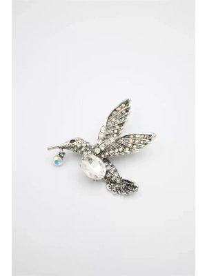 Kuş Broş - Gümüş