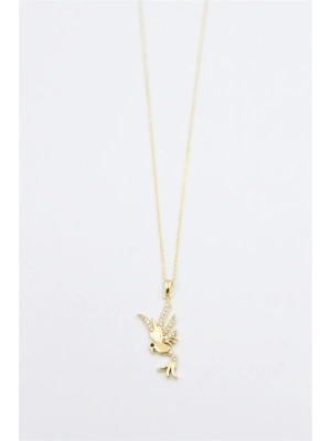 Kuş Kolye - Altın