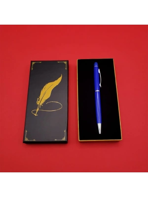 Kutulu Mavi Touchpen Tükenmez Kalem