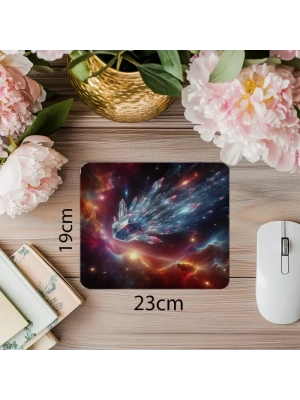 Kuyruklu Yıldız İzli Kozmik Mousepad - 19x23 cm 2 mm Dikdörtgen İthal Baskılı Mouse Pad