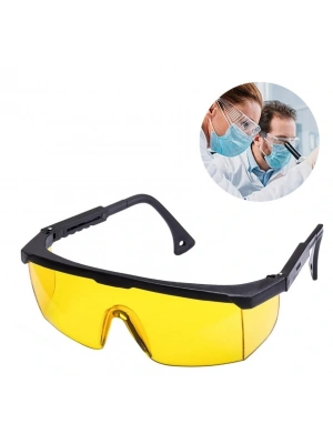 Laboratuvar Gözlüğü / Çapak Gözlüğü Sarı