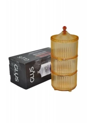 Lanus 3 Parça Small Küçük Drajelik Şekerlik Royaleks-EMN3448