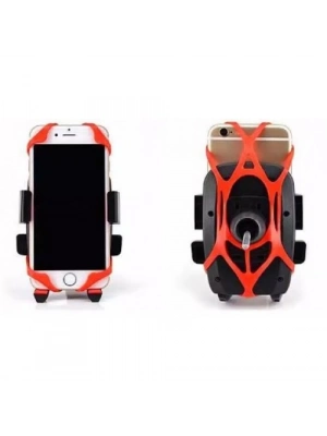 Lastik Destekli Standlı Bisiklet Telefon Tutucu