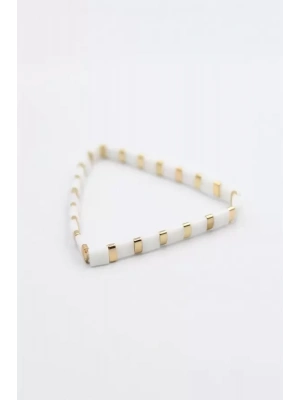 Lastikli Bileklik - Beyaz