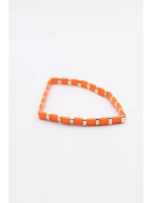 Lastikli Bileklik - Turuncu