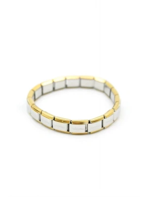 Lastikli Çelik Bilezik - Gümüş