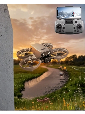 LED Işıklı Mini Drone Kameralı Headless ve APP Destekli
