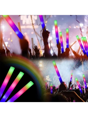 Led Işıklı Rengarenk Sünger Parti Çubuk